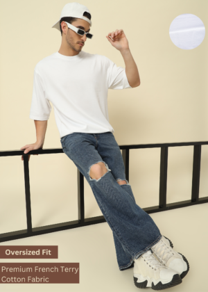 Pockman Heavy Gauge Terry Cotton Oversized fit Tshirt