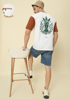 PockMAN Graphic Glory: Oversized Cotton T-Shirt for Fashion-Forward Men