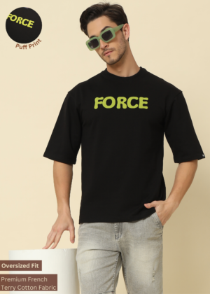 PockMAN Graphic Glory: Oversized Cotton T-Shirt for Fashion-Forward Men