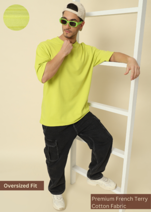 Pockman Heavy Gauge Terry Cotton Oversized fit Tshirt