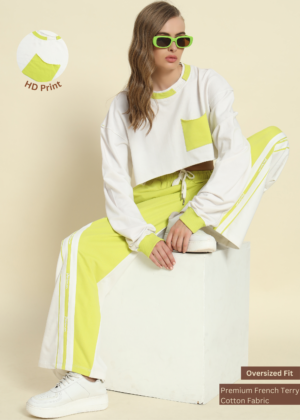 PockMAN Women's Oversized Colorblocked Sweatshirt: Comfort and Style Combined.