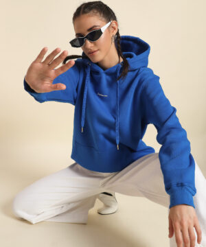 Women Full Sleeve Regular Fit Cotton Fleece Hoodie
