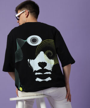 Men Graphic Printed Oversize Pure Cotton Tshirt
