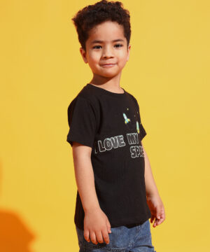 PockMAN Boys Black Space Printed Pure Cotton Regular Fit Tshirt 5 30 12 2024 ali 00630