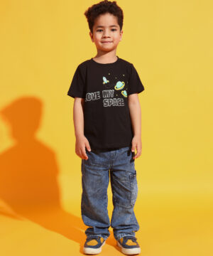 PockMAN Boys Black Space Printed Pure Cotton Regular Fit Tshirt 4 30 12 2024 ali 00665