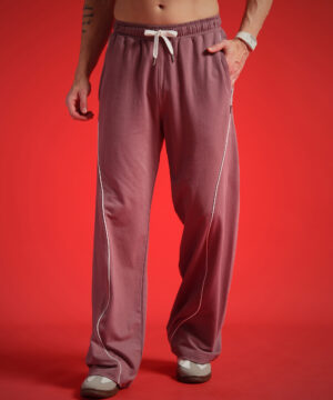 Mauve Wide Leg Comfort Trackpant