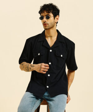 PockMAN Men Terry Cotton Knitted Half Sleeve Shirts