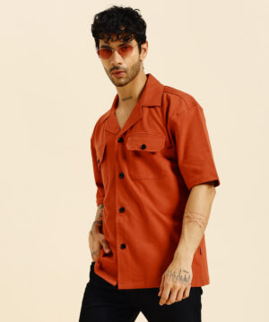 PockMAN Men Terry Cotton Knitted Half Sleeve Shirts