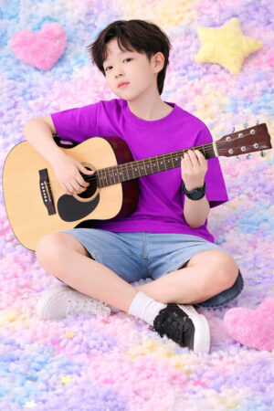 Pockman Boys Solid Pure Cotton Dark Pink Oversized Fit T-shirt