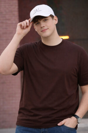 Pockman Chocolate Brown Relaxed Fit Premium Cotton T-Shirt for Men 6 8 1